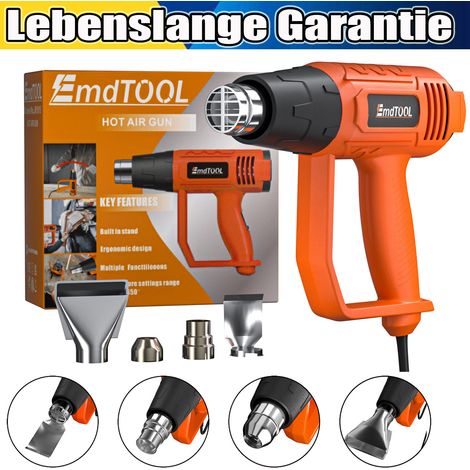 2024 Pistolet à air Orange chaud Pistolet à air chaud 2000W 240V Avec 4 buses