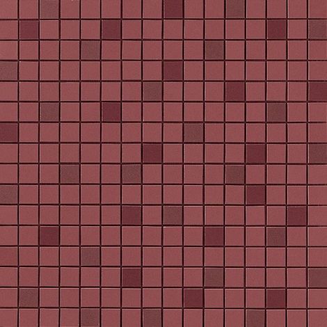 Mosaïque effet Enduit Rouge Argile 1,7x1,7 cm Quadra 30,5x30,5x0,85 cm Mat Calviro - Mur intérieur (vendu par carton de 0,558 m²) - RO'MA CARRELAGE