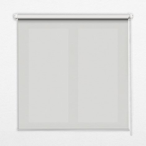 Innenrollo Fensterrollo - Rollo ohne Bohren - Sichtschutzrollo - Lichtdurchlässiges Rollo - Rechteckiges - Rollo - (110 cm x 140 cm) - Hellgrau (1/5)