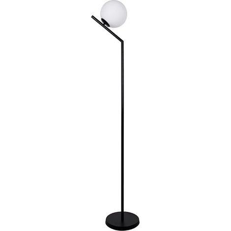 Lámpara de Pie AIMEE 1xE27 Al.165xD.30cm Negro