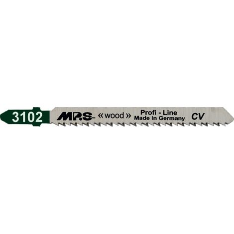 Lame de scie sauteuse mega crv100x75mm acier chrome vanadium 100 mm 5 pièces