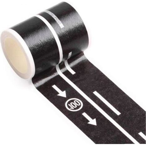 Roulet de chemin de fer Washi Tape Traffic Road Tapis Décoratifs de masquage Rubans Rubans Ruban routier Ruban adhésif pour voitures (1/4)