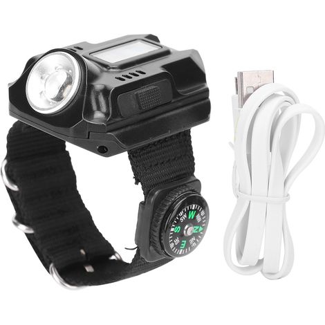 LED-Armbandleuchte mit multifunktionaler elektronischer Uhr und Display (1/5)