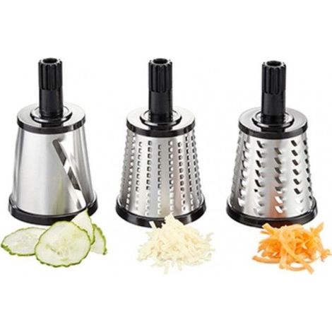 Accessoire râpe rotative avec 3 tambours pour hachoir à viande Transforma Gefu