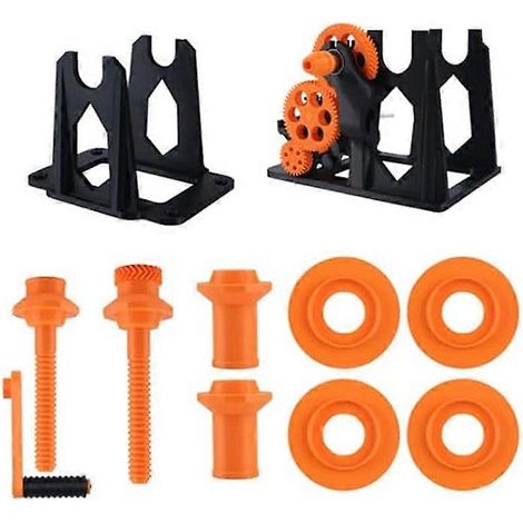 Enrouleur de filament pour imprimante 3D - Enrouleur manuel pour bobine de filament 1 kg (noir/orange) ( ) (1/3)