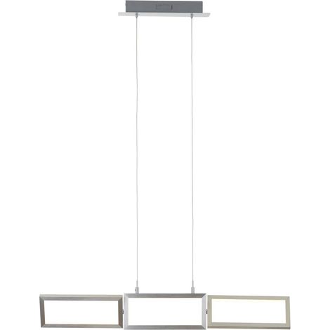 BRILLIANT Lampe Tunar LED Pendelleuchte 3flg alu  3x 10W LED integriert, (700lm, 3000K)  In der Höhe einstellbar / Kabel kürzbar
