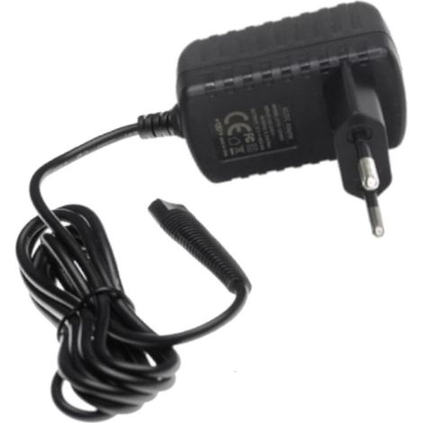 Trade-Shop 6V 0,6A Netzteil Ladegerät Ladekabel kompatibel mit Braun CruZer 5 BT5050 (5418), HC5050, HC5090 (Typ 5427, 5429), Head Hair Clipper HC3050 (1/2)