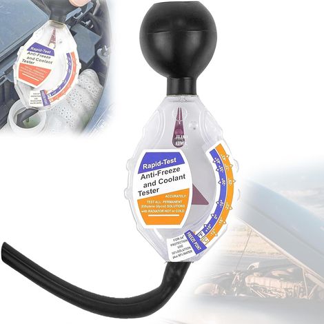 Testeur De Liquide De Refroidissement Testeurs D'antigel avec échelle Et Test De Pointeur pour Points D'ébullition Point De Congélation Accessoire, Testeur d'Antigel pour Automobile (1/5)