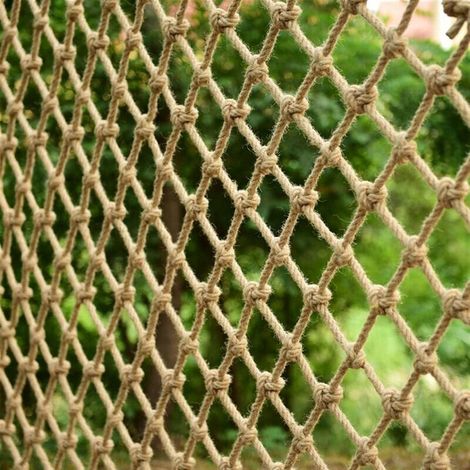 Pflanzenzaun Hanfseilnetz Seilnetz für Baumhaus, Balkongeländer-Schutznetz ——