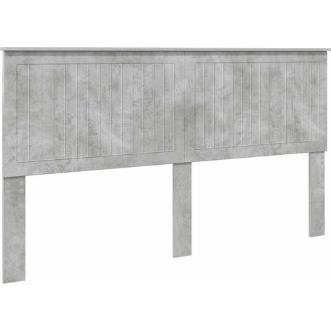 Maison Exclusive - Tête de lit Gris béton 180 cm Bois d'ingénierie (1/5)