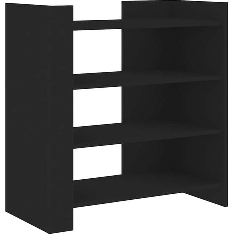 Maison Exclusive - Credenza Nera 73,5x35x75 cm in Legno Multistrato
