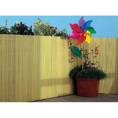 2PZ ARELLA DOPPIA BAMBOO PVC DIAMETRO CANNE 16 MM CM 300X200 COLORE BEIGE (1/2)