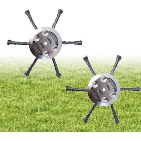 Tête de coupe en acier inoxydable à 6 lames, brosse métallique pour le débroussaillage, accessoires de jardin (Style 2) (1/5)
