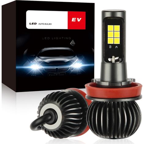 Ampoule antibrouillard LED, blanc froid, Source ambre, IP67 H8/H11 G0025, 2 pièces (1/5)