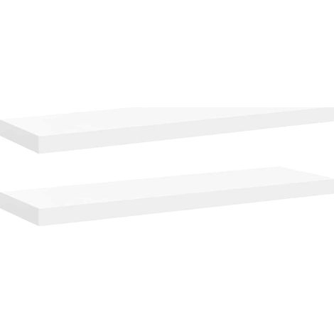 Maison Exclusive - Schweberegale 2 Stk. Weiß 80x23,5x3,8 cm MDF