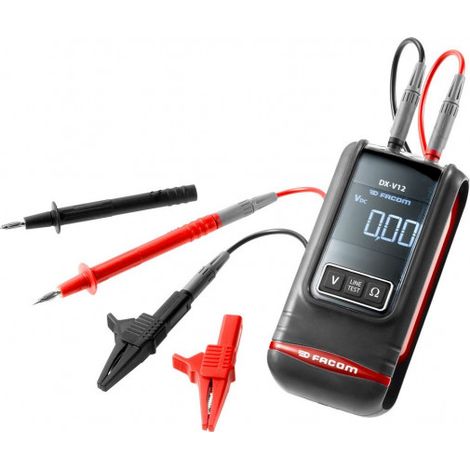 Facom – Testeur de continuité – Écran tactile LCD couleur – Alarme sonore – Indicateur visuel – Tension de sonde 49V