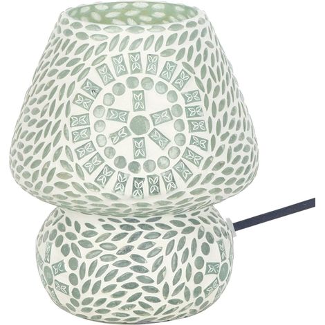Lampada da tavolo a mosaico - Illuminazione decorativa indiana (1/2)