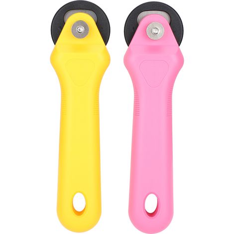 Lot de 2 cutters à rouleau pour tissus, couteaux de couture et de quilting, accessoires de 45 mm (1/5)