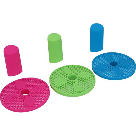 Ensemble de 3 poignées et bacs d'égouttement compatibles avec les machines à granita FS301 et FS300. Accessoires pour machines à granita. (1/5)