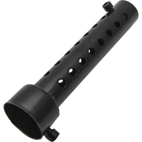Silencieux d'échappement universel pour moto - 35 mm. Noir (1/4)
