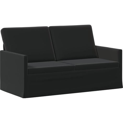 Divano a 2 posti Nero 150 x 81 x 82 cm Velluto (V) vidaXL (1/5)