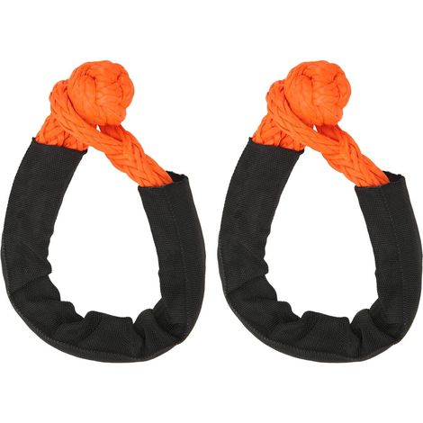Corde de Recuperation Synthetique Haute Resistance Anti-Dechirure, Fibres Tissees s et Portables pour Sauvetage Automobile et Utilisation Urgence (1/5)