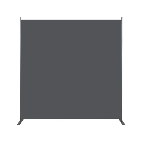 Paravento di grande formato 180 x 180 cm per delimitare gli spazi interni – separazione discreta e stabile, ideale per ufficio, salotto, camera da letto, sala da pranzo o home office – colore grigio n