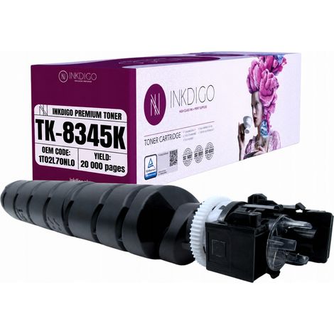 Toner Inkdigo TK8345K compatibile con Kyocera TASKalfa2552ci TASKalfa2553ci Certificato TÜV (1/4)