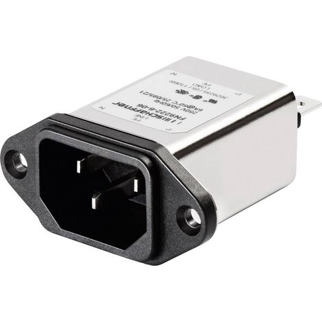 Schaffner FN 9222-6-06 FN 9222-6-06 Filtro di rete con connettore 250 V/AC 6 A 0.78 mH (L x A) 48 mm x 22.5 mm 1 pz.