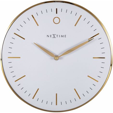 Nextime Wanduhr Small Glamour Ø 30 cm weiß Wanduhr (1/3)