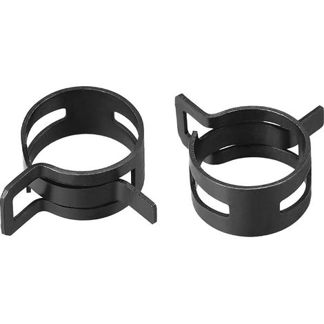 Collier Serrage Acier Bande Agrafe 20mm Pince Ressort Tube Agrafe Noir Manganèse Acier 20Pcs (1/5)
