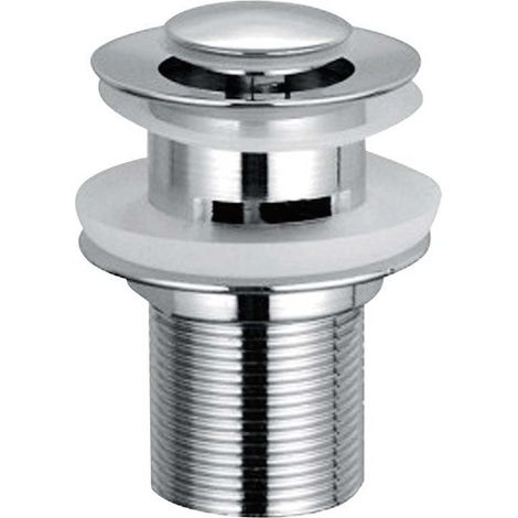 Orbit Round Centre Dome Sprung Basin Waste Chrome - Slotted (1/2)