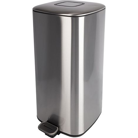 Poubelle de cuisine design à pédale 30L Hailo Cube (1/5)