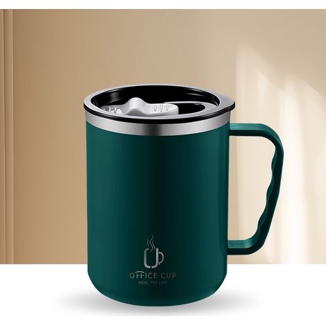 Tasse Thermos En Acier Inoxydable 304 - Double Paroi - Marquages Café Lait - Isolation Chaud Froid - 11 5 X 8 5 Cm - 205 G - 1 Pièce (1/5)