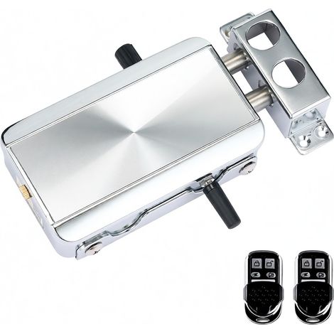Serrure Electronique Sans Cle Avec Telecommande Silencieuse En Acier Inoxydable Kit Sans Fil Pour Maison (1/5)