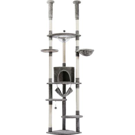 Katzenbaum, verstellbare Höhe, robuste Konstruktion, AMT0119GY-HW (1/2)