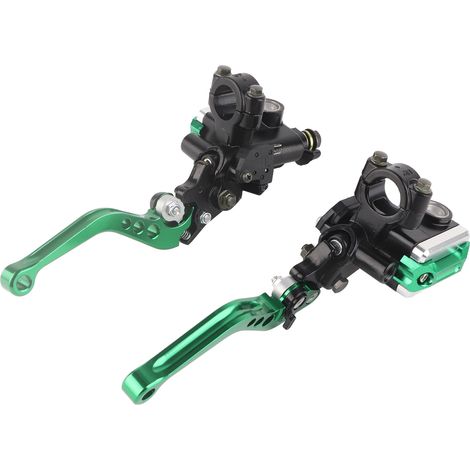 2 leviers de maître-cylindre de frein usinés avec précision, couleur inaltérable, pompe de frein adaptée aux guidons de moto de 22 mm (1/5)