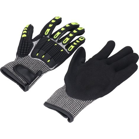 2 gants de travail sécurité protection chocs antiglisse écran tactile jardinage mécanique bâtiment unisexe M (1/5)