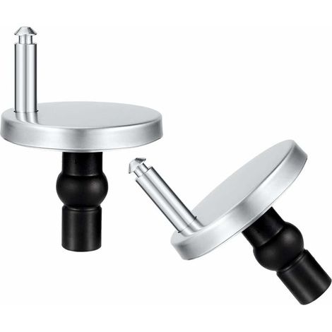 2 PCS Toilet Seat Hinges Fixing Quick Release Top Fix Blind Hole Fittings Expanding Rubber Screws 6.5CM (1/5)
