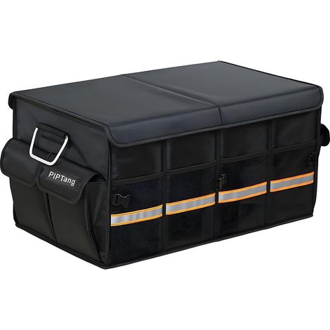 Faltbarer Kofferraum Organizer 60cm mit Aluminiumgriffen, rutschfestem Boden & Taschen (1/5)