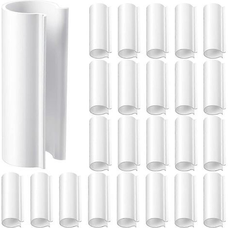Lot de 32 colliers de serrage à pression pour tuyaux en PVC de 1/2 pouce (pour serres, bâches de jardin, couvertures de piscine, protections contre les oiseaux). (1/5)