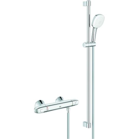 GROHE Miscelatore termostatico doccia Grohtherm 1000 348245 con set doccia 900mm cromo, 34824005