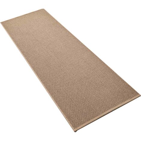 Tapete De Cocina - Antideslizante En Caucho - Lino Resistente - Para Fregadero Y Lavanderia - 44 X 120 Cm - Marrón - 1 Unidad (1/5)