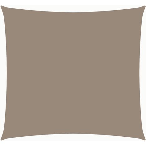 vidaXL Sonnensegel Oxfordstoff quadratisch 4x4 m taupe