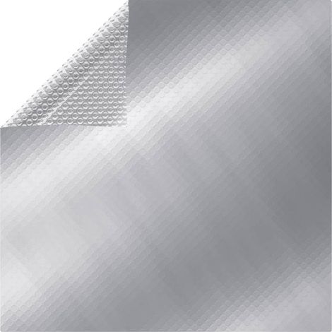 Rechteckige Poolabdeckung 800x500 cm PE Silbern
