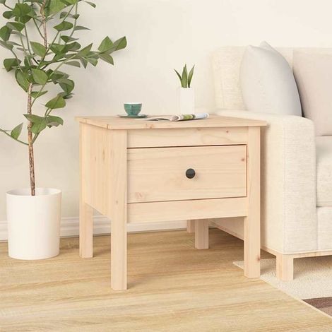 Table d'appoint-Table basse-Table Salon 50x50x49 cm Bois massif de pin 979139 (1/5)