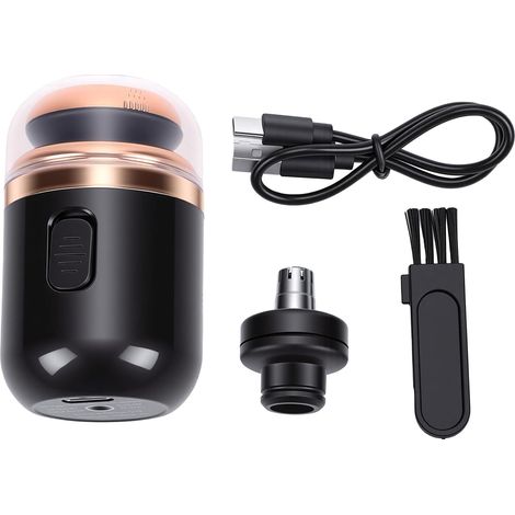 Tondeuse à Capsules Multifonctionnelle 2 en 1, Mini Tondeuse à Barbe Rechargeable pour Hommes avec Corps Lavable pour les Voyages D'affaires (1/5)