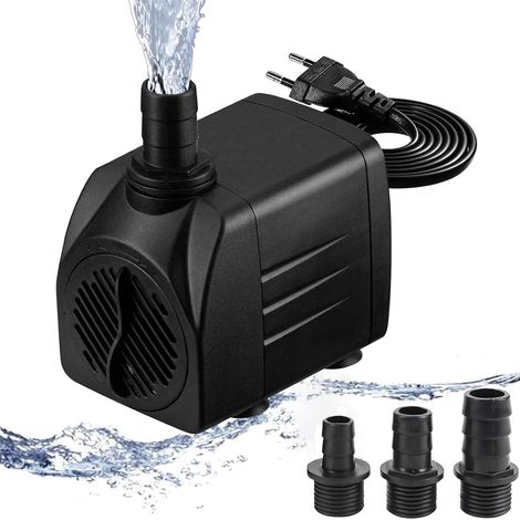 Mini pompe à eau (25 W, 2000 l/h), pompe d'aquarium ultra silencieuse à haut débit (1/5)