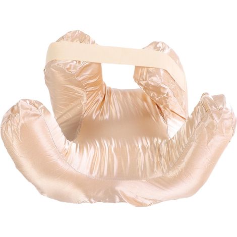 Cuscino Viso Modello Gold – Schiuma Memory e Tessuto Seta, Design Elegante 32x29,5x26,3 cm – Ideale per Dormire sulla Schiena e Viaggi (1/5)