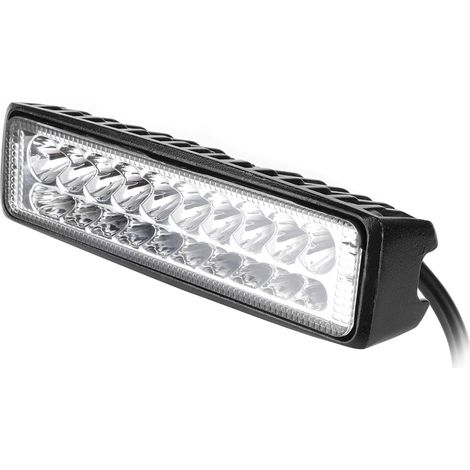 Projecteur LED 20 lampes 60W pour Auto Moto, Barre de Feu de Route Bicolore (1/5)